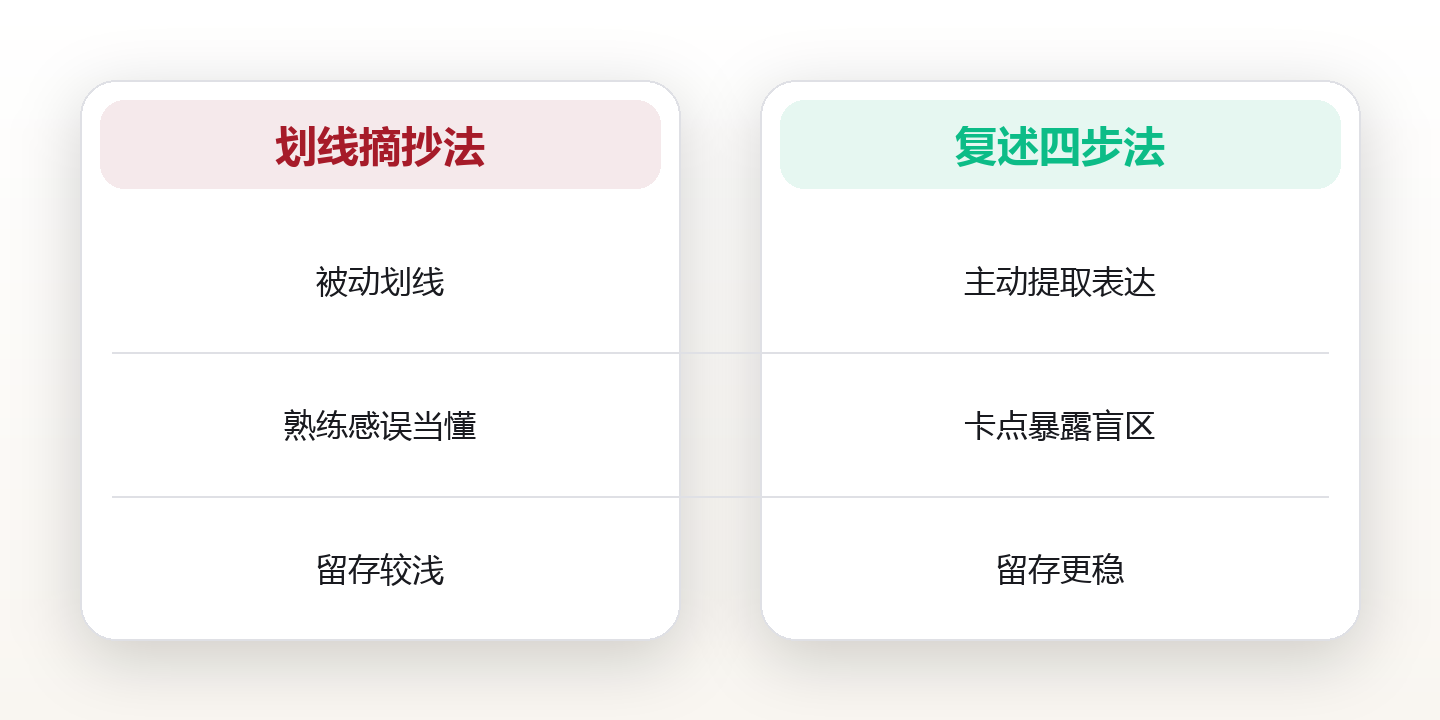 读完就忘?用复述把读过的书,真正变成自己的 对比图