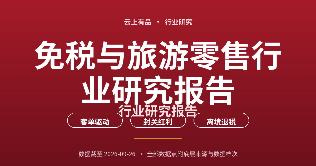 免税与旅游零售行业研究报告 封面