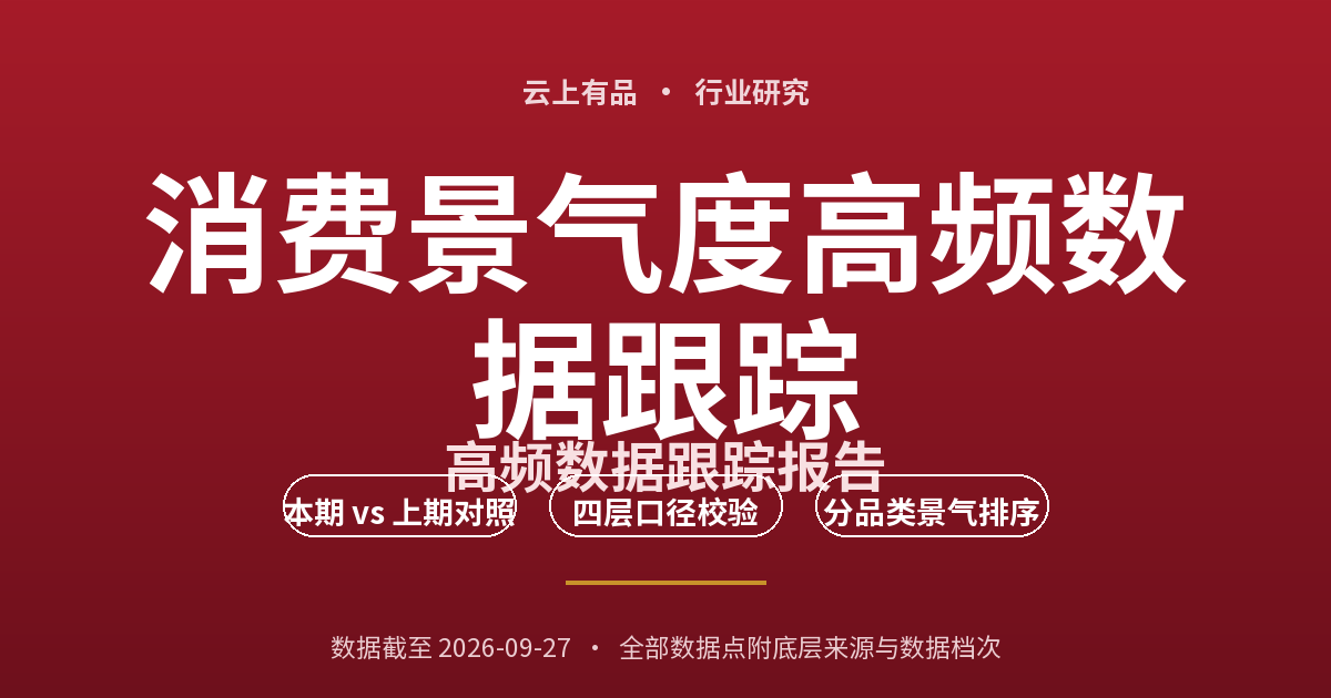 消费景气度高频数据跟踪 封面