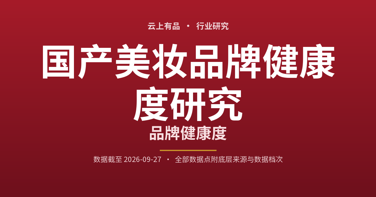 国产美妆品牌健康度研究 封面