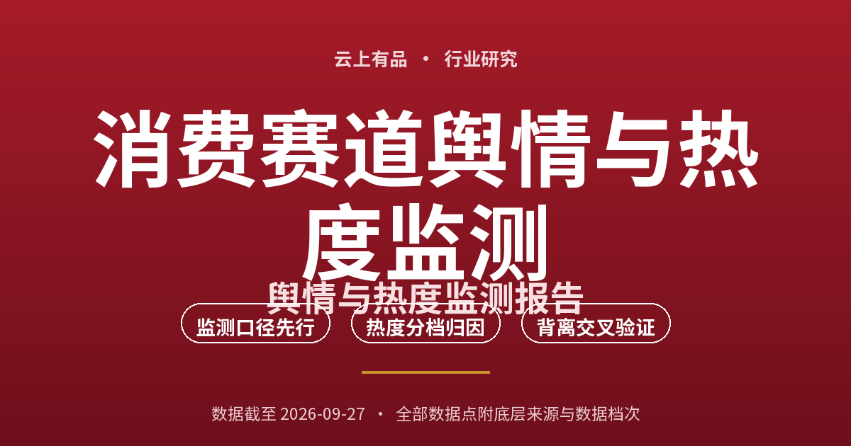 消费赛道舆情与热度监测 封面