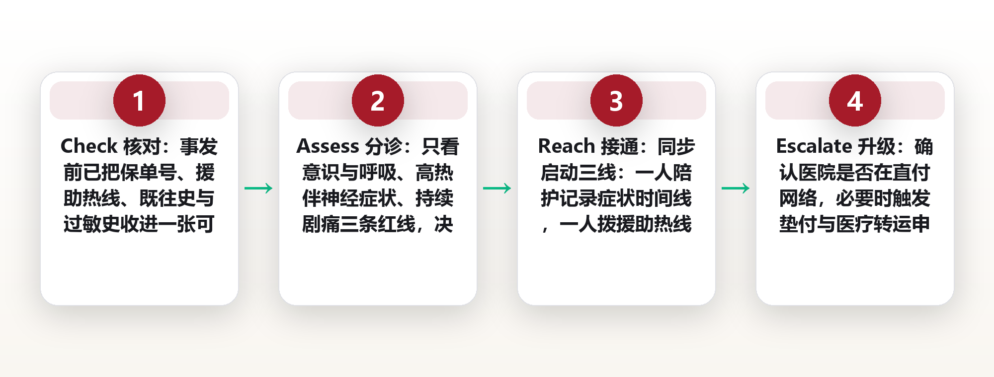 在清迈凌晨三点烧到39度:一份提前写好的跨境医疗应急预案,让全家少走三小时弯路 框架图