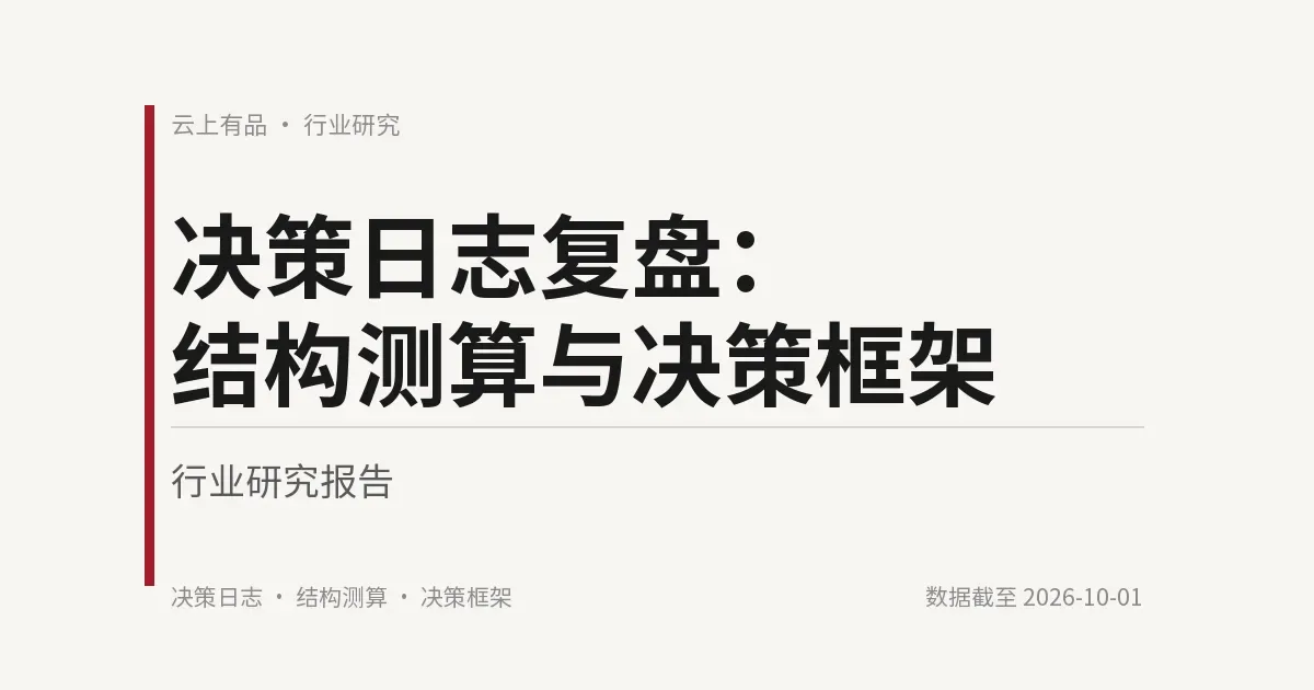 决策日志复盘:结构测算与决策框架 封面