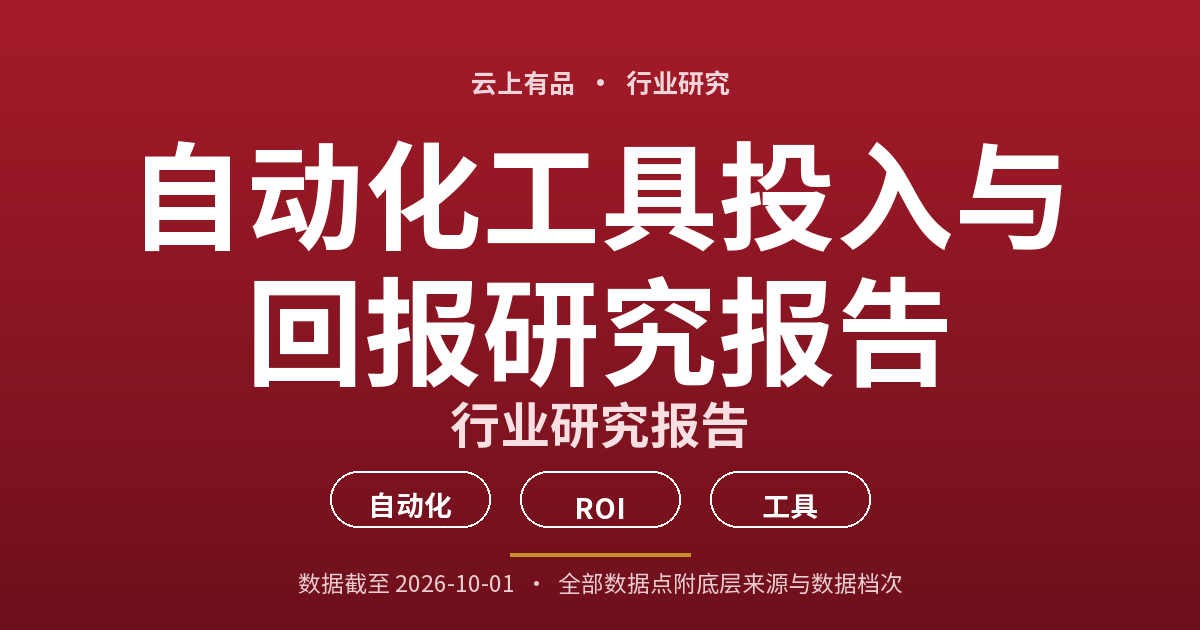 自动化工具投入与回报研究报告 封面