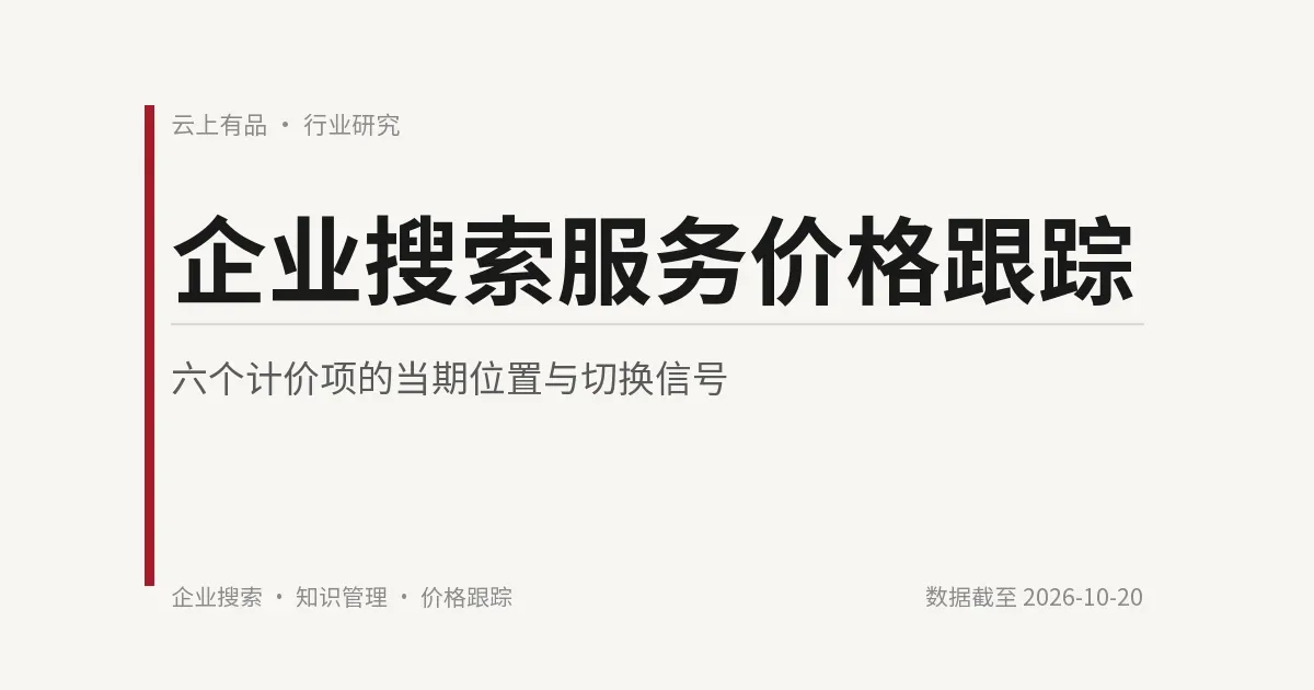 企业搜索服务价格跟踪:六个计价项的当期位置与切换信号 封面