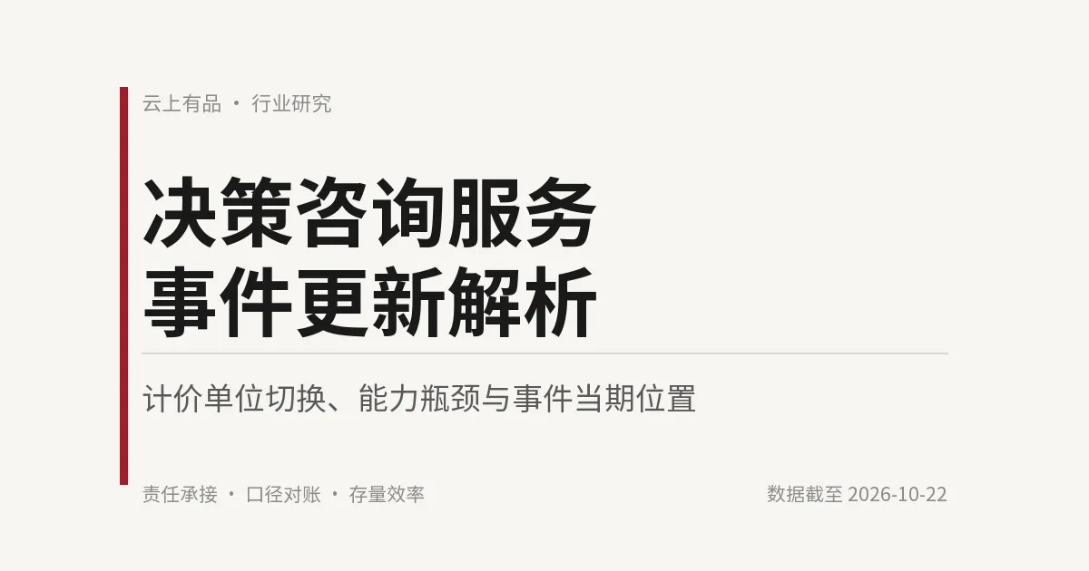 决策咨询服务事件更新解析 封面