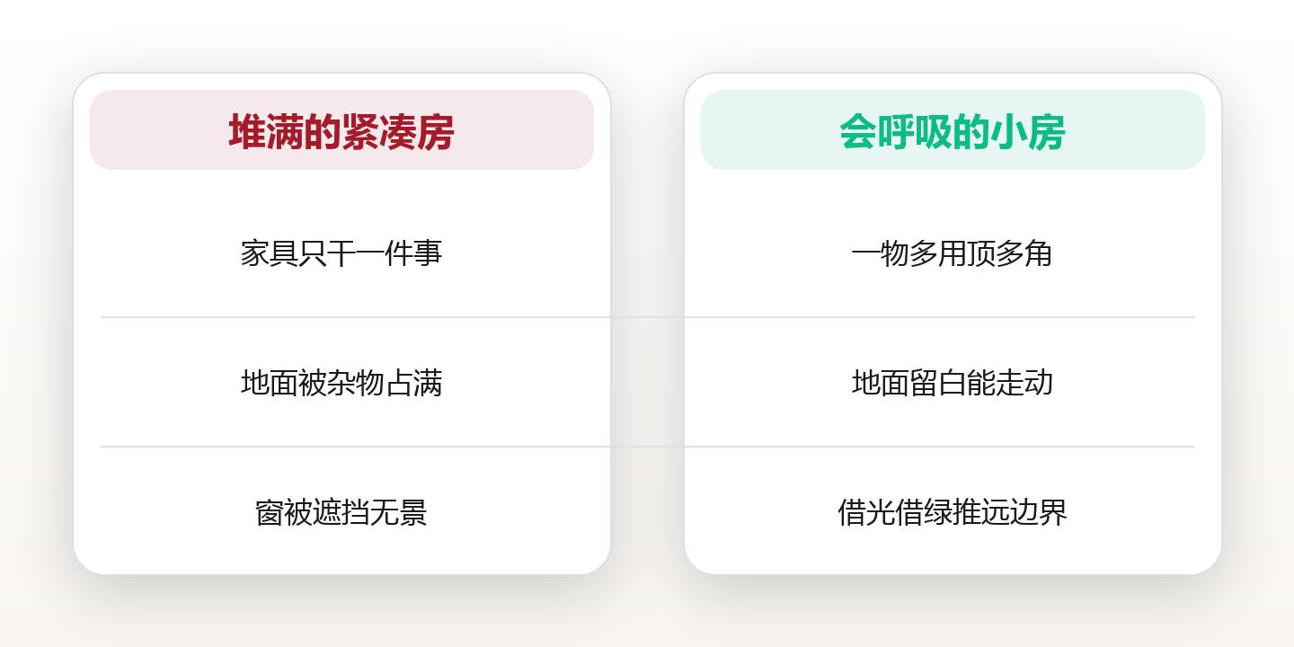 城市生活:在高密度空间里保留呼吸感的七种方法 对比图